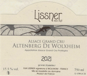 Lissner - Altenberg de Wolxheim Grand Cru 2020 Gewurztraminer