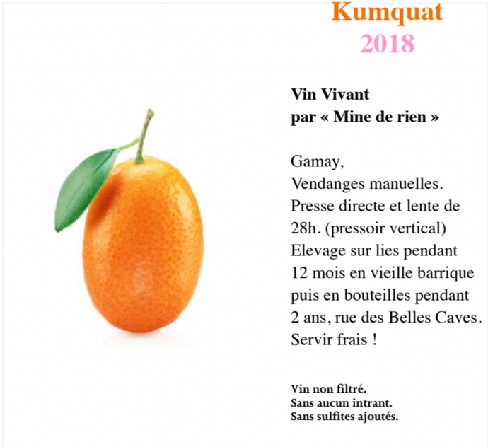 Mine de Rien - Kumquat 2018